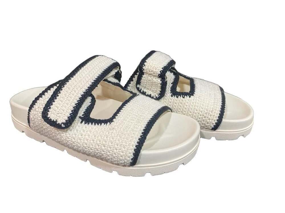 Brand New Marc Fisher LTD Women's Brinleys Crochet Flat Sandal 7.5